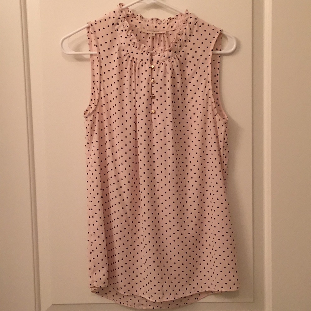 Pink and Black Polka Dot Top from Stitchfix